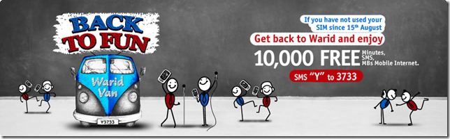 Warid Introduces Back to Fun Offer
