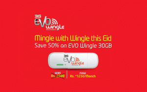 Get EVO Wingle with 50% Discounts on Monthly Rentals