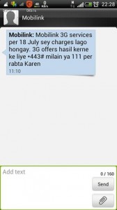 Mobilink 3G Services