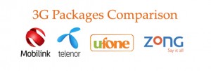 Comparison of Mobilink, Zong, Telenor, Ufone Postpaid 3G Packages