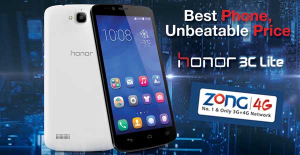 Zong Presents Huawei Honor 3C Lite