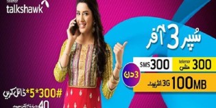 Telenor Talkshawk Super 3 Offer – Enjoy Minutes, SMS & MB’s Hybrid Bundle