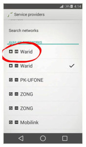 How to Check Warid LTE Network